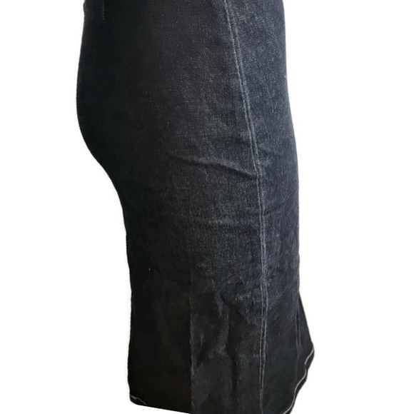 French Connection Mid Rise Pencil Midi Length Denim Skirt - Picture 2 of 4